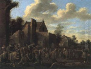 Bauern In Einem Hollaendischen Dorf
