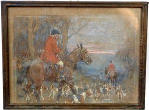 At The End Of The Day - A Study Of Huntsmen And Hounds by George Denholm Armour