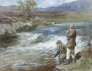 Landing A Salmon