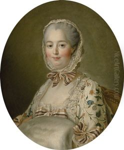 Portrait Of Jeanne-antoinette Poisson, Marquise De Pompadour (1721-1764) by Francois Hubert Drouais