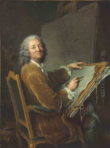 Portrait Of The Artist"s Father, Hubert Drouais (1699-1767) - view 1