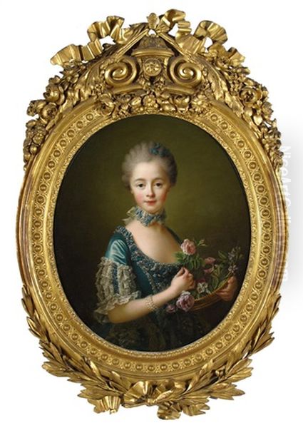 Portrait Of Lady Amelia Darcy (1754-1784), Later 9th Baroness Conyers And Wife Of Francis Godolphin Osborne, Marquess Of Carmarthen, The 5th Duke Of Leeds - view 1