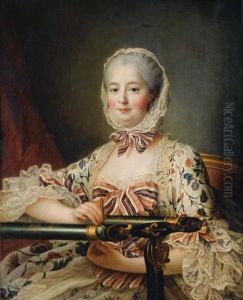 Portrait De Madame De Pompadour by Francois Hubert Drouais