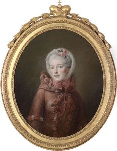 Portrat Einer Jungen Dame, Traditionell Identifiziert Als Furstin Natalia Petrovna Galitzin by Francois Hubert Drouais