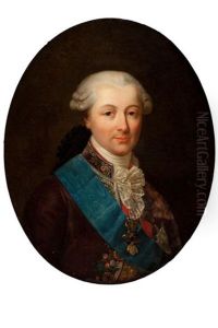 Portrait Of A Nobleman Of The Order Of The Golden Fleece And The Order Of The Holy Spirit by Francois Hubert Drouais