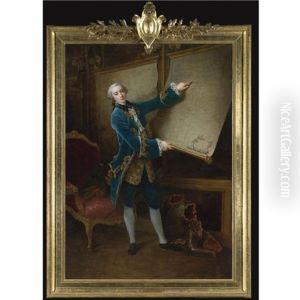 Portrait Of The Comte De Vaudreuil by Francois Hubert Drouais