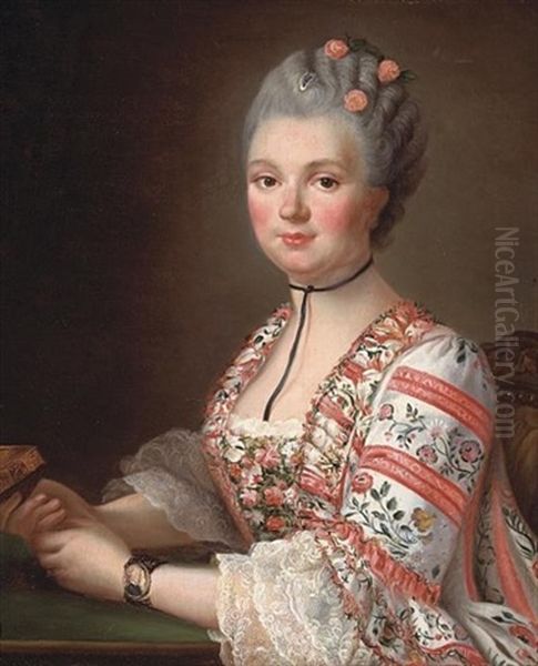A Portrait Of A Lady, Thought To Be Madame De Pompadour - view 1