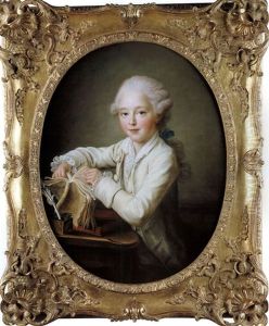 Portrait Des Marquis De Briges by Francois Hubert Drouais