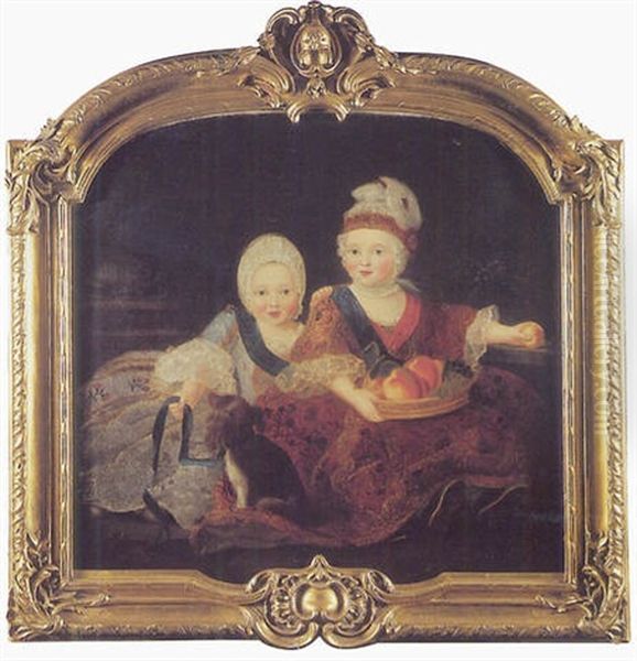 Portrait Du Comte De Provence Et Du Duc De Berry Enfants - view 1