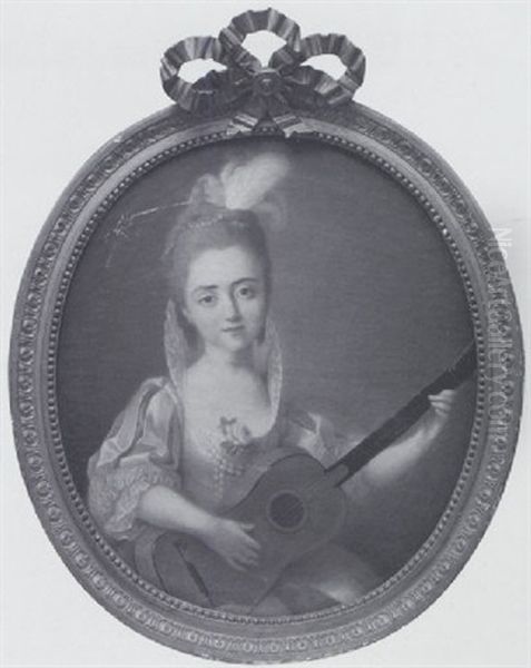 Jeune Fille Jouant La Guitare - view 1
