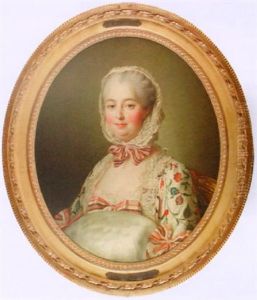 Portrait Of Madame Pompadour by Francois Hubert Drouais