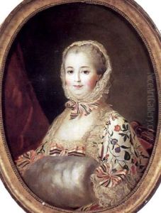 Portrait De La Marquise De Pompadour by Francois Hubert Drouais