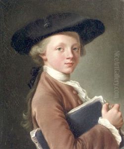 A Boy Holding A Portfolio A Boy Holding A Portfolio
