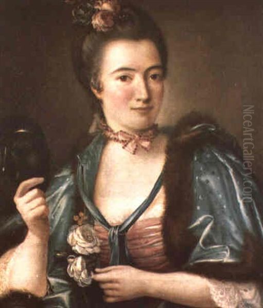 Lady With A Mask - view 1