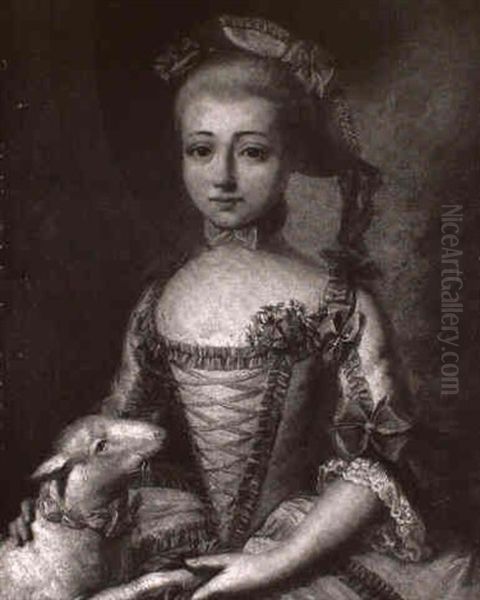 Jeune Bergere En Robe Bleue - view 1