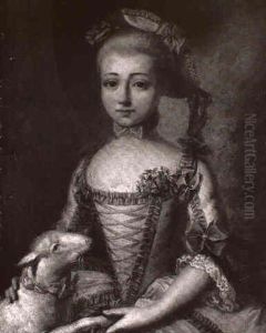 Jeune Bergere En Robe Bleue