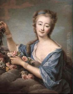 Madame Du Barry En Flore by Francois Hubert Drouais