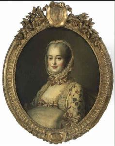 Portrait De La Marquise De Pompadour by Francois Hubert Drouais