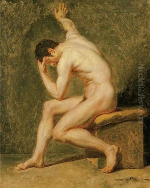 Study Of A Male Nude - view 1