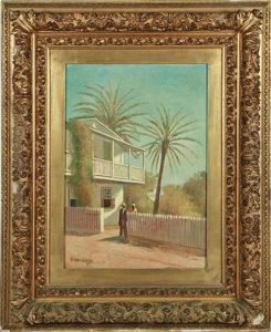 Morning - House On St. George Street, St. Augustine, Florida by William Staples Drown