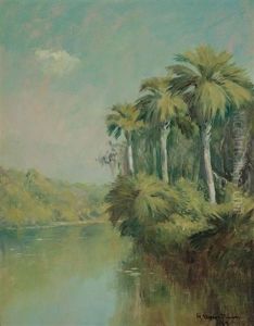 On The Tomoka River, Ormond Beach, Florida by William Staples Drown