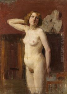 Standing Nude by Ivan Georgevich (Egorovich) Drozdov