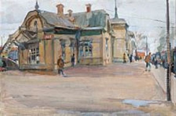 View From A Russian Railway Station - view 1