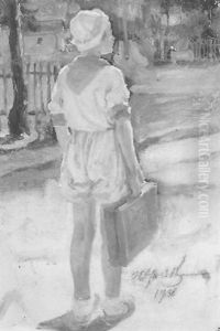 Das Madchen In Artek by Ivan Georgevich (Egorovich) Drozdov