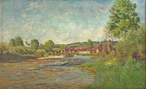 Fruhling Am Fluss by Hermann Druck