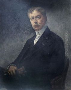 Portrait D'homme En Redingote Noire by Antoine Druet
