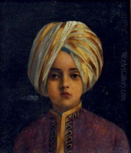 Portrait D'un Jeune Prince Indien (kanwar Sahib) by Antoine Druet