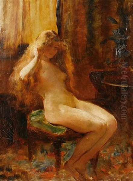Seated Female Nude (study) - view 1