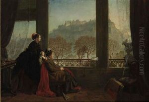 Portrait Of The Baroness Burdett Coutts And Her Companion Mrs Brown, Edinburgh by James Drummond