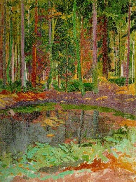 A Wooded Pond, Penn Street, Amersham - view 1