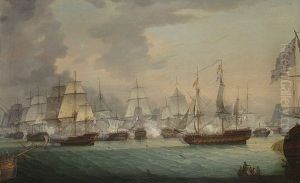 La Bataille D'aboukir, 1er Aout 1798 by Samuel Drummond