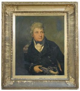 Portrait Of Captain Sir William Parker, Rn (1781-1866), As A Naval Captain, When Captain Of The D'oiseau, Aged 20, In 1801 by Samuel Drummond