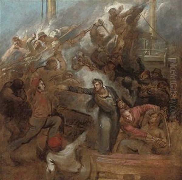Captain William Rogers Capturing The Jeune Richard - view 1
