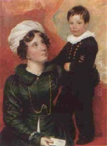 Portrait Of Mrs Charlotte Jennings And Her Son John, The Former Seated Three-quarter-length... Portrait Of Mrs Charlotte Jennings And Her Son John, The Former Seated Three-quarter-length...