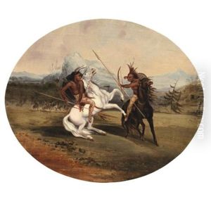 Dueling On The Missouri (study) by John H. Drury
