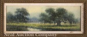 Landscape With Live Oaks by Alexander John Drysdale