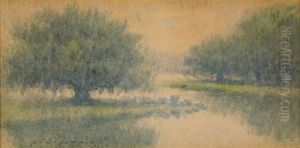 Live Oaks, Louisiana Bayou by Alexander John Drysdale