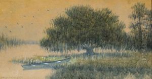 Live Oak Tree And Pirogue
