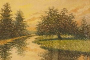 Dawn On The Louisiana Bayou by Alexander John Drysdale