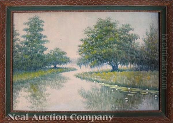 Live Oaks Along The Bayou - view 1