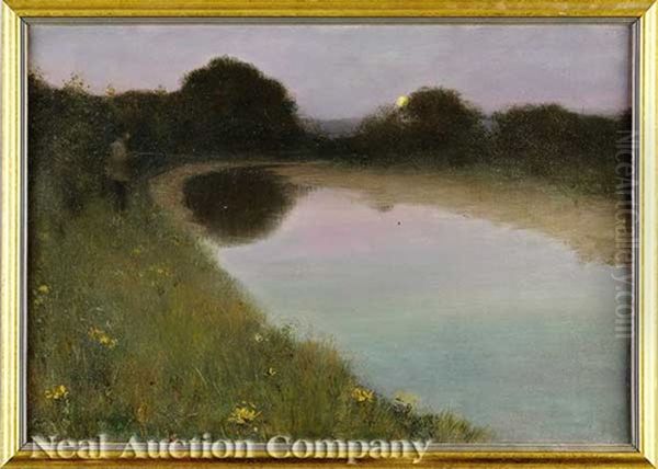 Fishing At Twilight - view 1