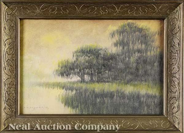 Live Oaks, Louisiana Bayou - view 1