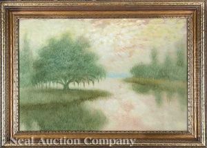 Hazy Autumn Evening Bayou Teche, La by Alexander John Drysdale
