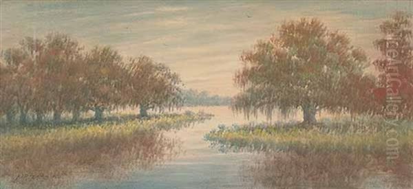 Louisiana Bayou In Autumn - view 1