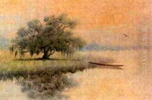 Pirogue In A Louisiana Bayou