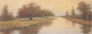 Louisiana Bayou In Autumn Colors by Alexander John Drysdale
